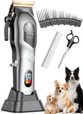 Dog Grooming Kit Dog Clippers for Heavy Thick Hair - Quiet Cordless