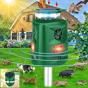 Solar Animal Repeller Outdoor by ENERJARY - 360 Protection