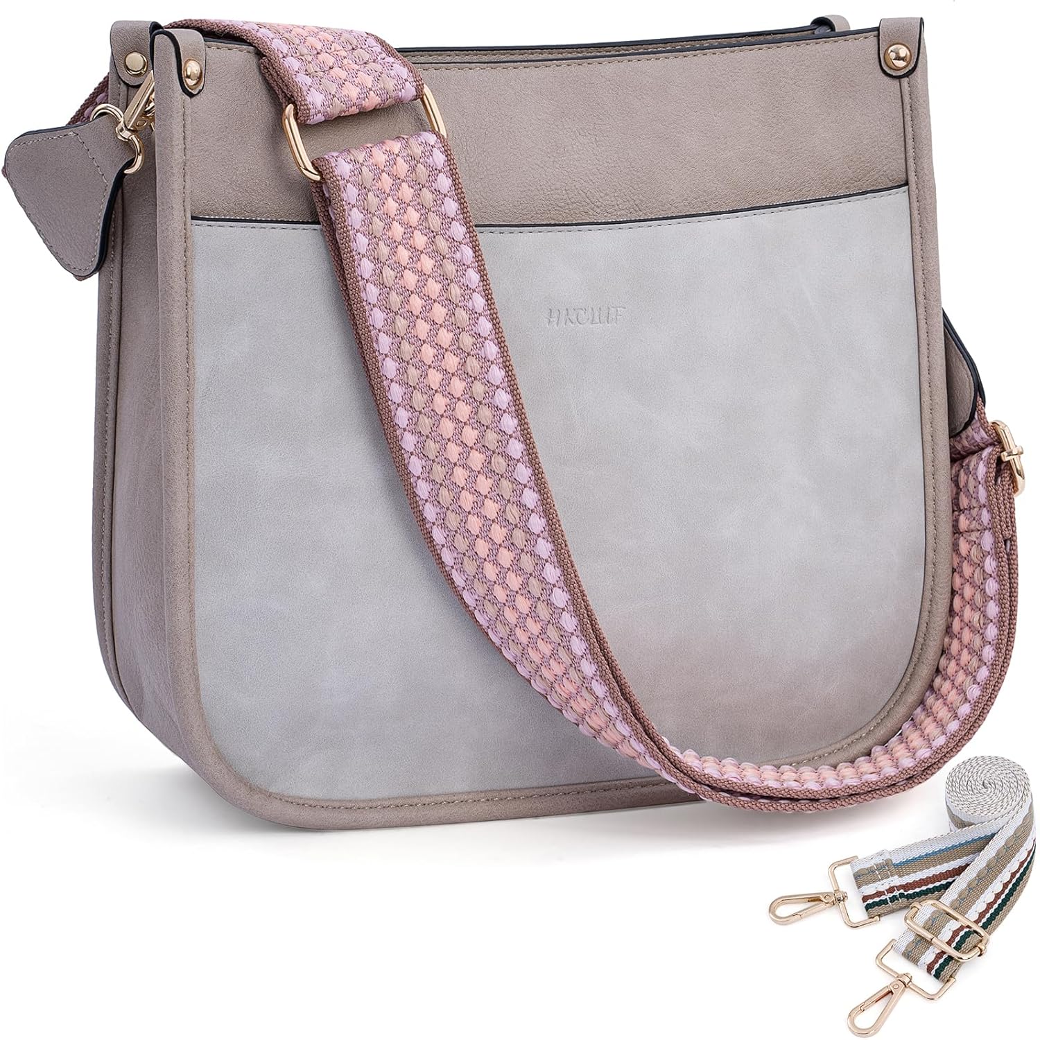 Trendy Vegan Leather Crossbody Bags for Women with Adjustable Straps