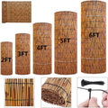 Natural Reed Fencing Rolls 4ft x 16.4ft - Breathable Privacy Screen