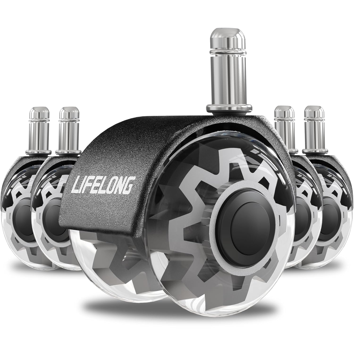 Heavy Duty Office Chair Wheels for Hardwood Floors and Carpet