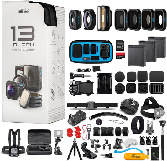 GoPro HERO13 Waterproof Action Camera with 50 Piece Kit