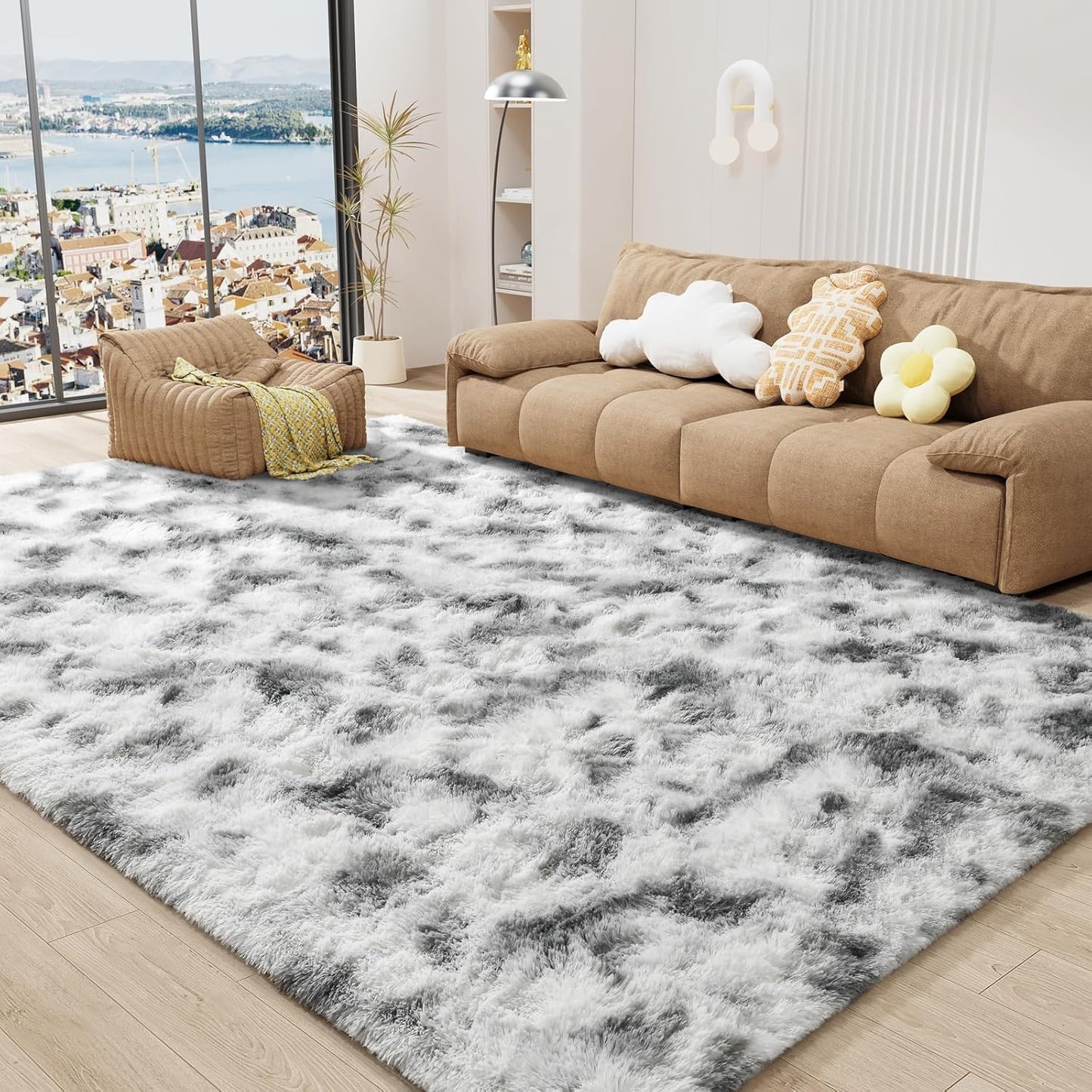 LOCHAS Ultra Soft Indoor Modern Area Rugs 9x12 for Cozy Homes