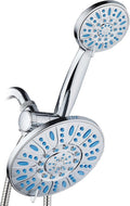 Antimicrobial Anti-Clog High-Pressure 30-Setting Rainfall Shower Combo