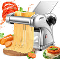 NEWTRY Electric Pasta Maker: Adjustable Thickness, Stainless Steel, 3 Blades