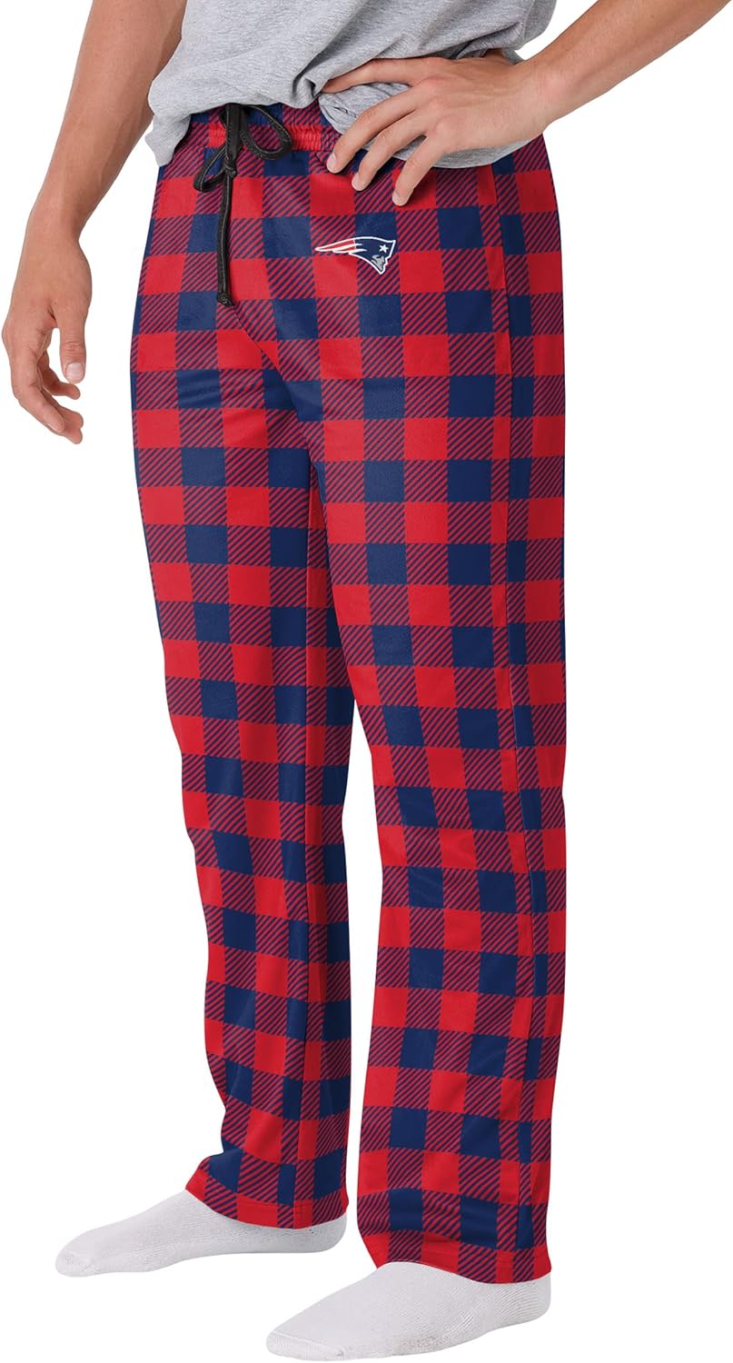 FOCO Men's NFL Team Logo Buffalo Check Lounge Pants for Comfort