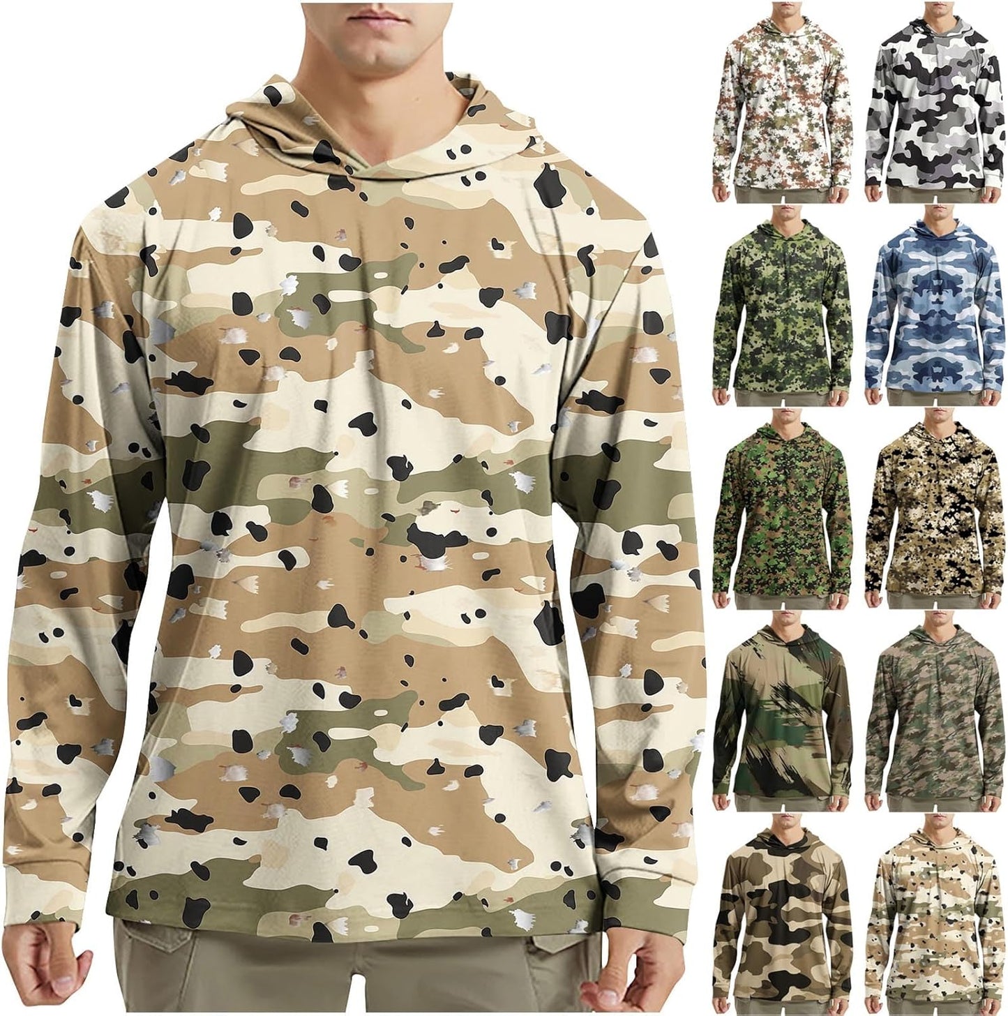 UPF 50+ Men's Sun Hoodie - UV Protection