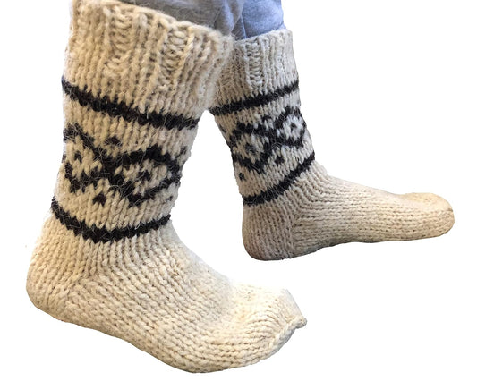 Extra Thick Woolen Hiking Socks - Handmade in Ukraine