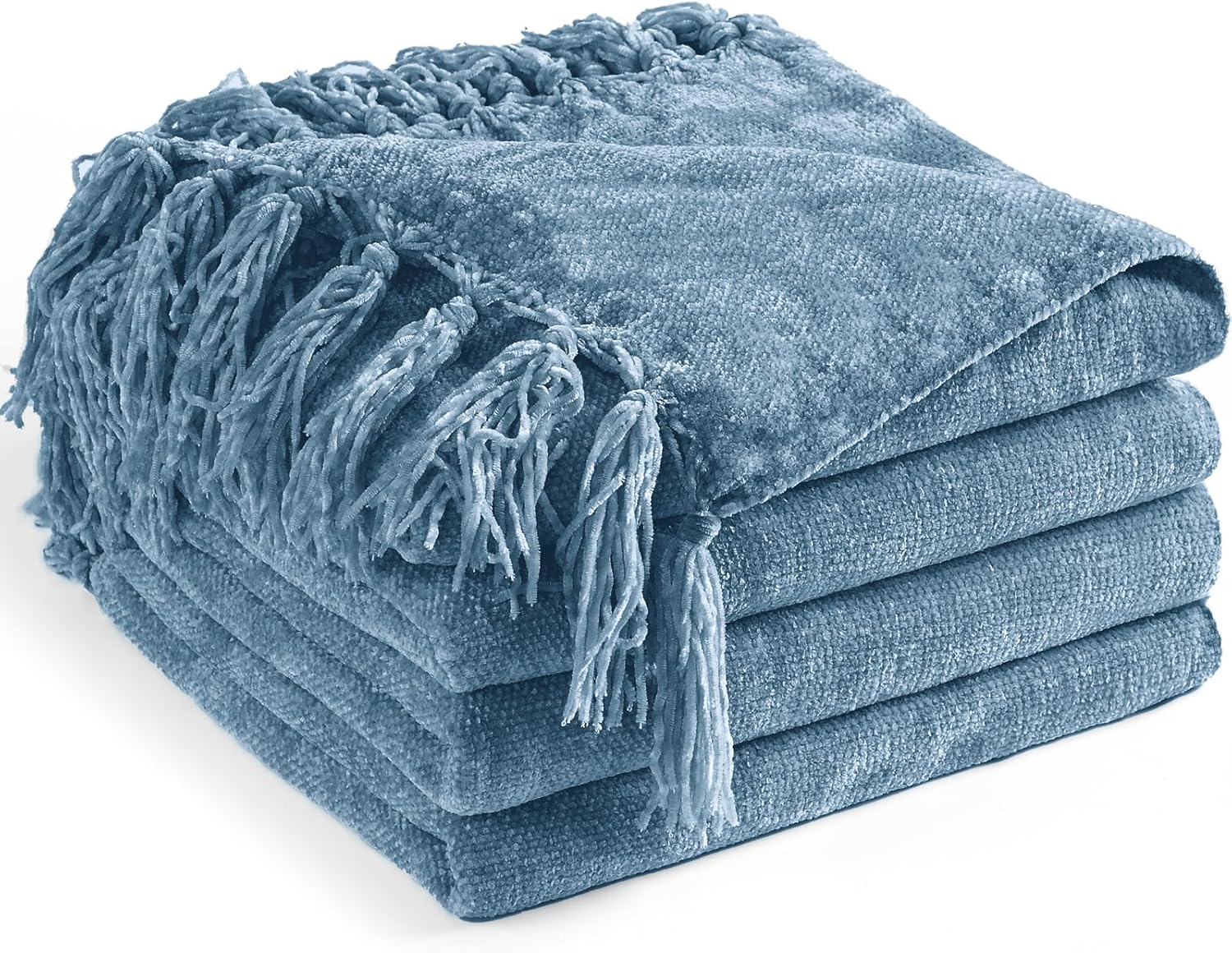 Chenille Throw Blanket for Couch 60in x 80in Soft Cozy Decor