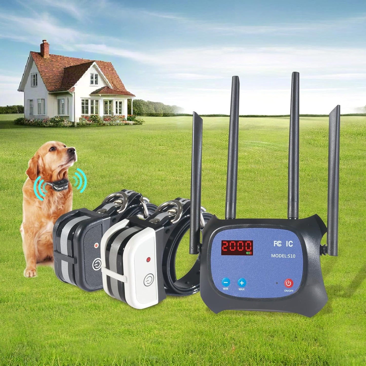 Adjustable Wireless Dog Fence - Safe & Waterproof!