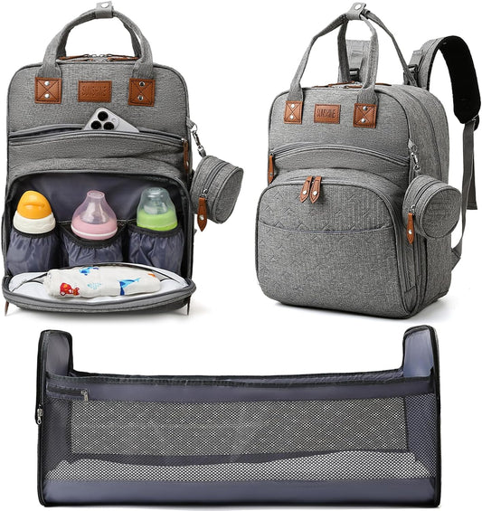 Baby Diaper Bag Backpack with Changing Station for New Parents