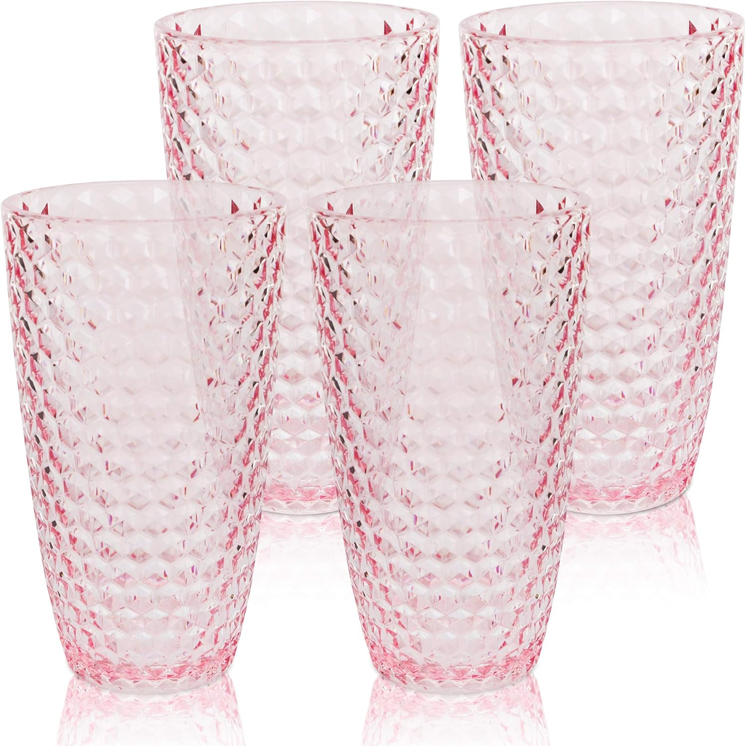 BELLAFORTE Laguna Beach Tall Tumbler Set of 4 - 19oz Unbreakable