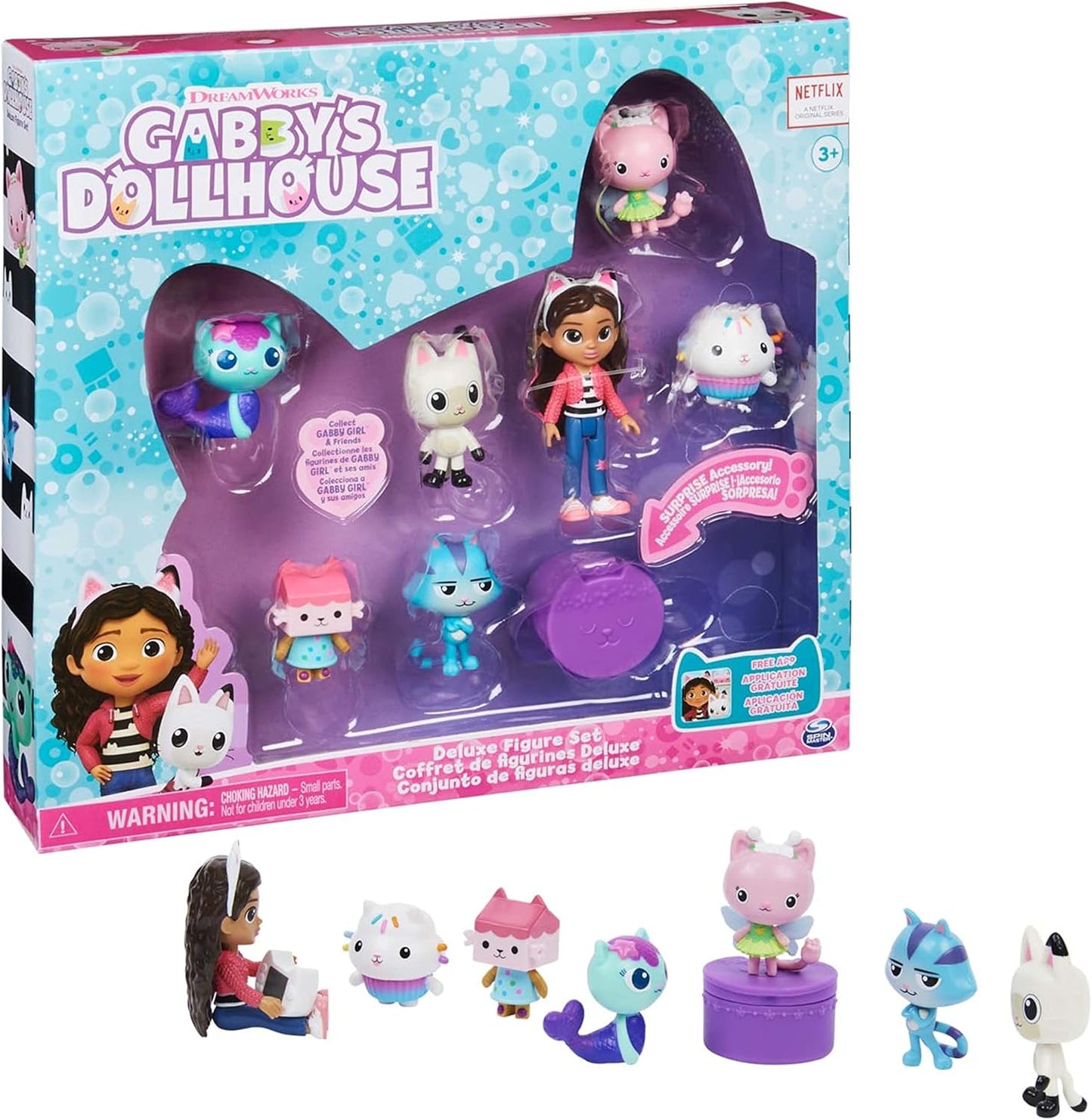 Gabby's Dollhouse Deluxe Figure Gift Set with 7 Toy Figures