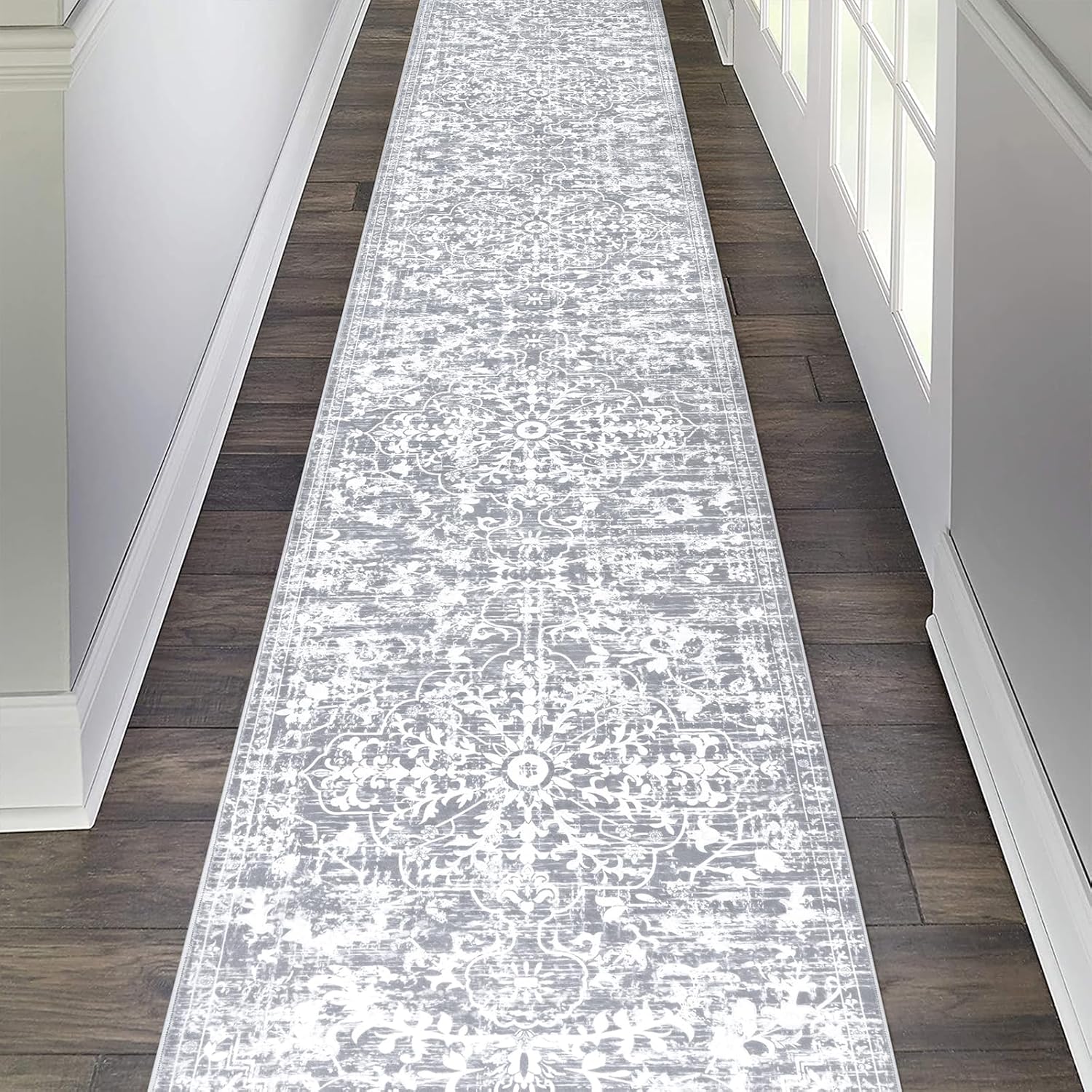 Pauwer Boho Hallway Runner Rug for Vintage Home Decor