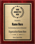 12x15 Award Plaque Gold/Black Personalized Engraved