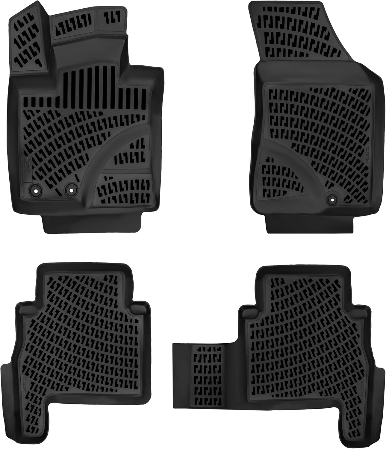 Kia Sorento 2011-2013 Floor Mats Custom Fit Heavy Duty TPE