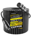 Long XLR Cables 200ft Nylon Braided XLR Extension - Noise-Free Run