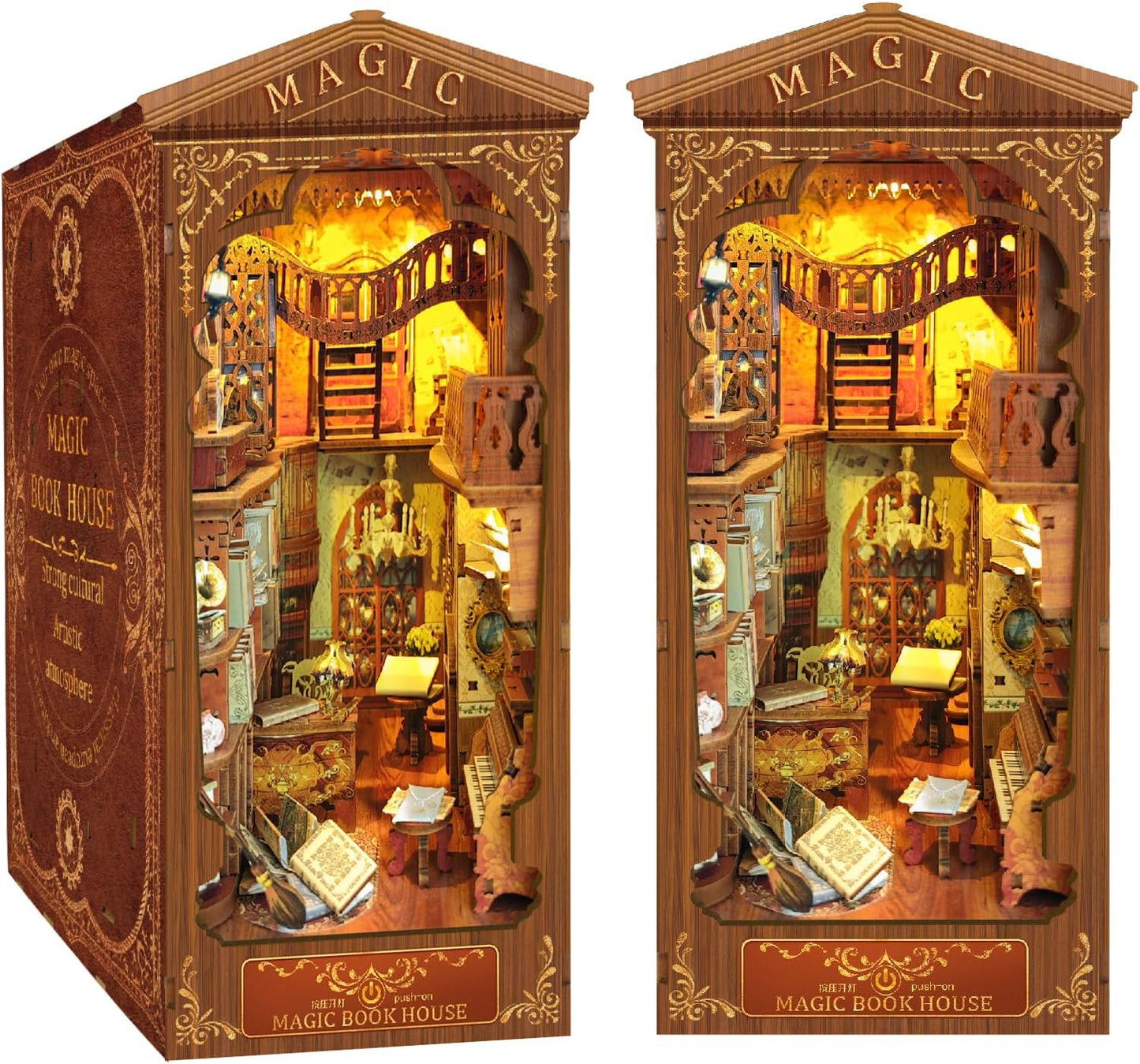 DIY Book Nook Kit for Bookshelf Decor - Magical Miniature Craft