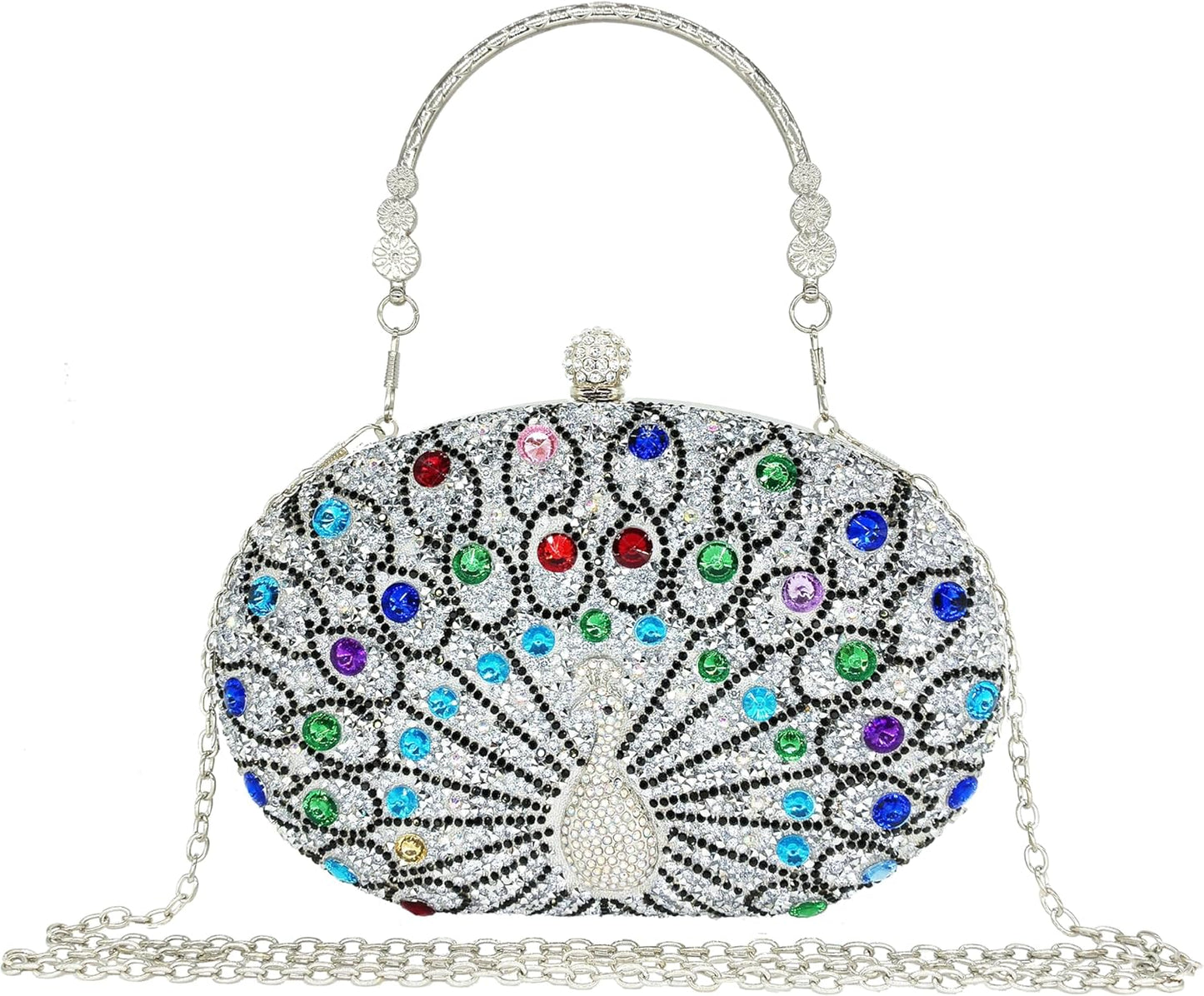 Rhinestone Clutch Purses for Women Evening Wedding Formal Bag