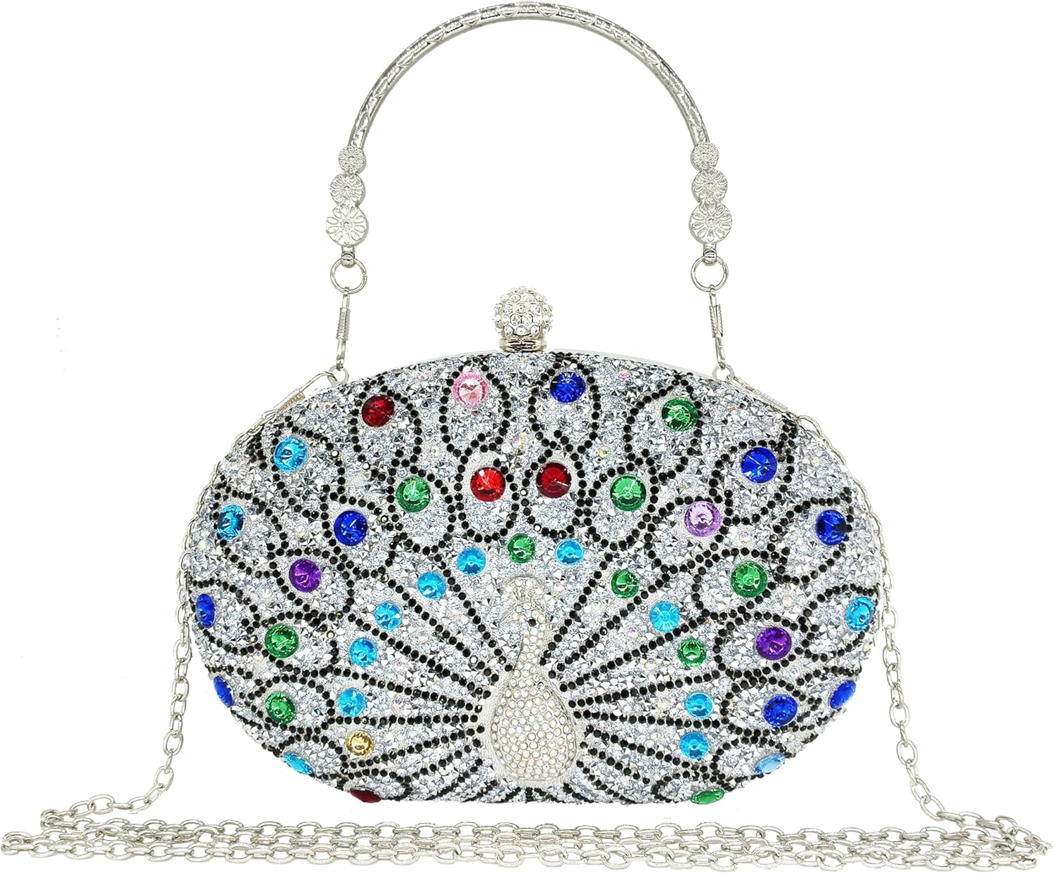 Rhinestone Clutch Purses for Women Evening Wedding Formal Bag