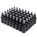 Frosted Black Glass Small Spray Bottle 2 oz 48 Packs - Travel Ready