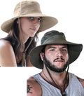 GearTOP Safari Hat for Men and Women with UV Protection UPF 50