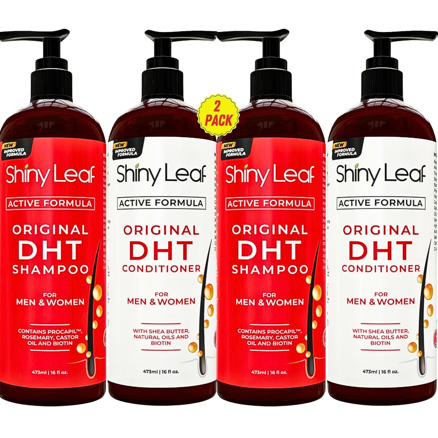 DHT Blocker Shampoo and Conditioner for Hair Loss Treatment