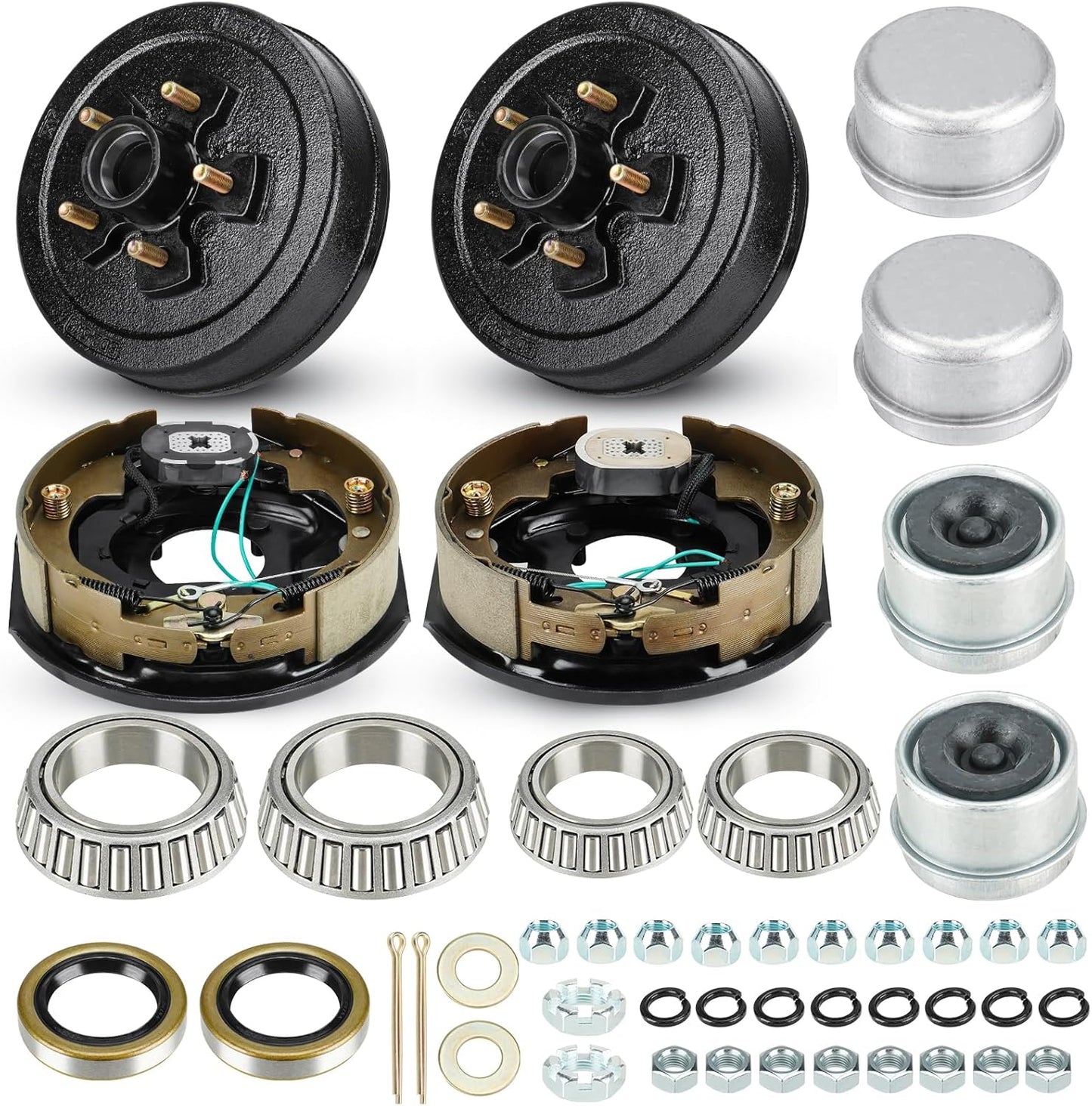 Trailer Axle Electric Brake Kit for 3500 lb Axles - Durable & Reliable