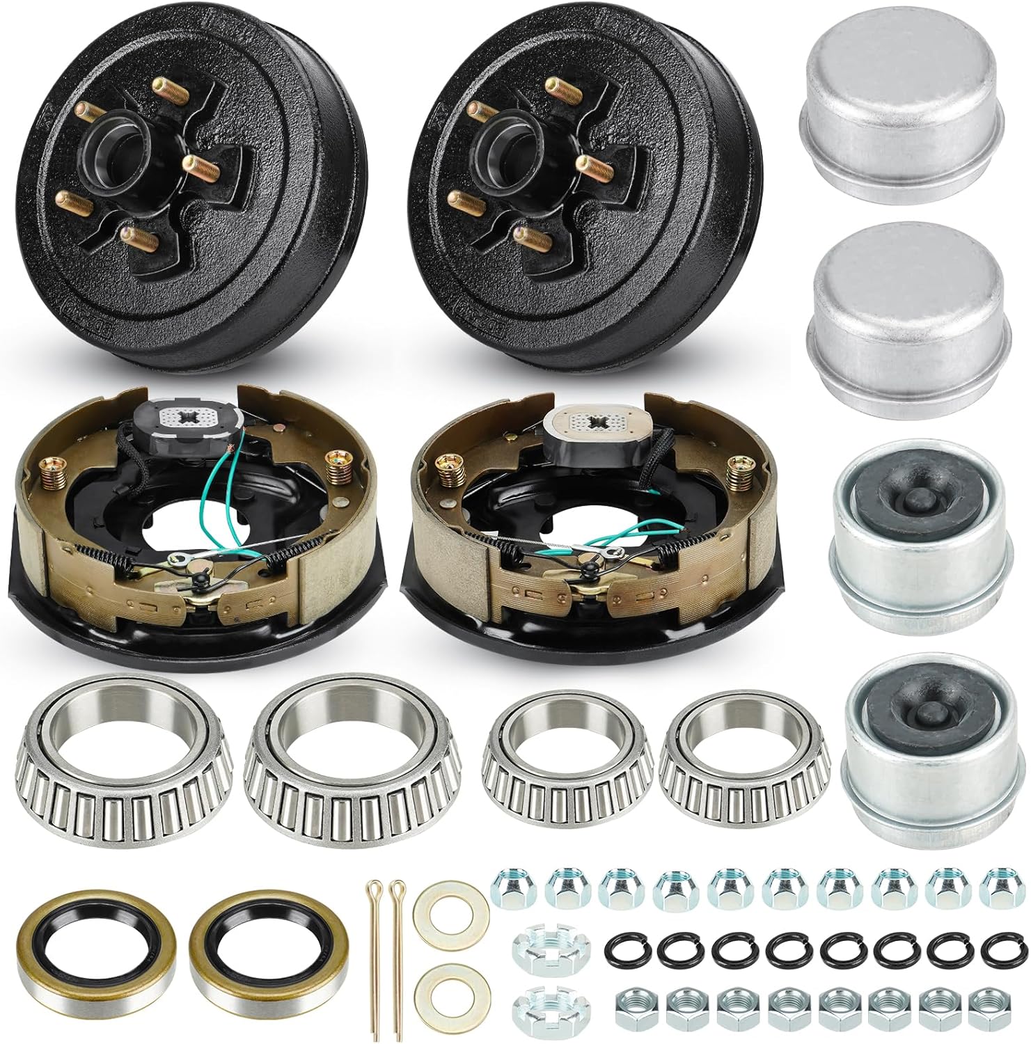 Trailer Axle Electric Brake Kit for 3500 lb Axles - Durable & Reliable