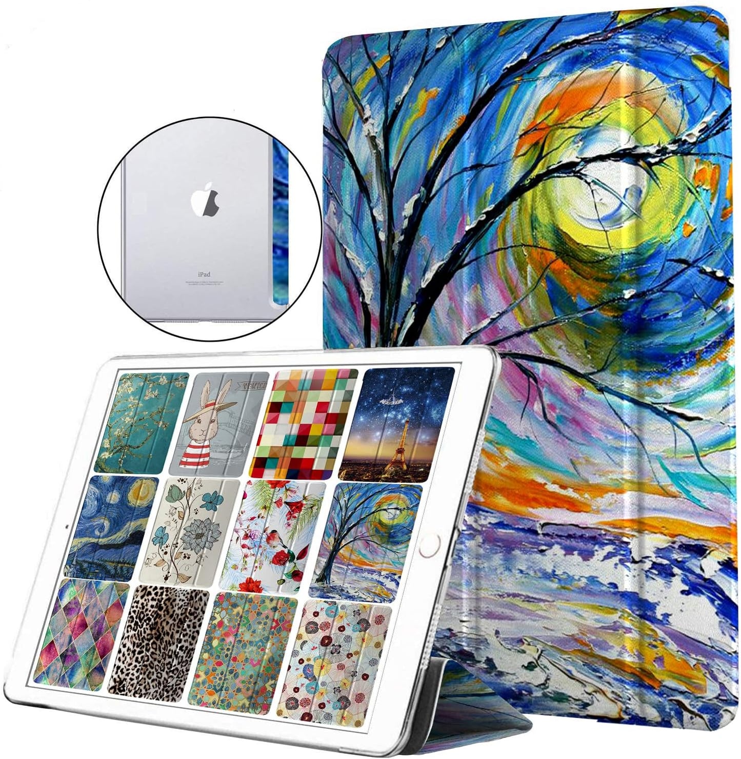 DuraSafe iPad PRO 10.5 Case with Tree Sculpture Print Design