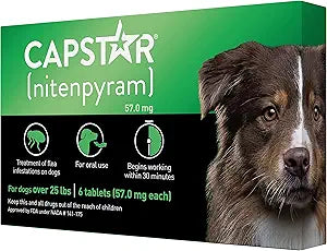 Fast Acting Oral Flea Treatment for Dogs - Capstar Tablets