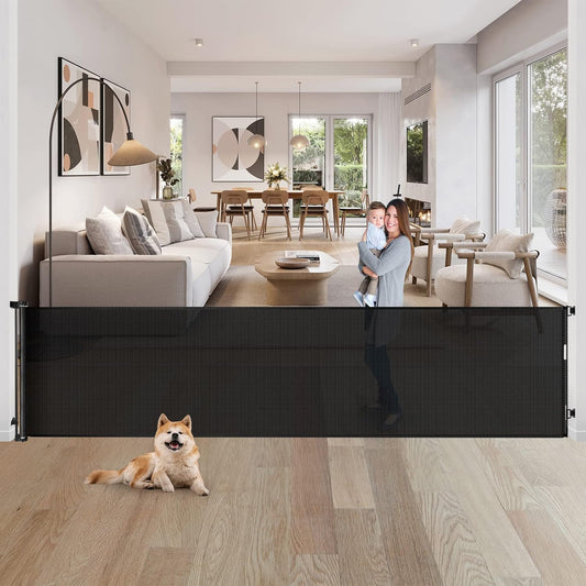 Extra-Wide Retractable Gate for Pets & Kids