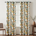 Vintage Floral Hummingbird Curtains 84 in Blackout Drapes - Whimsical