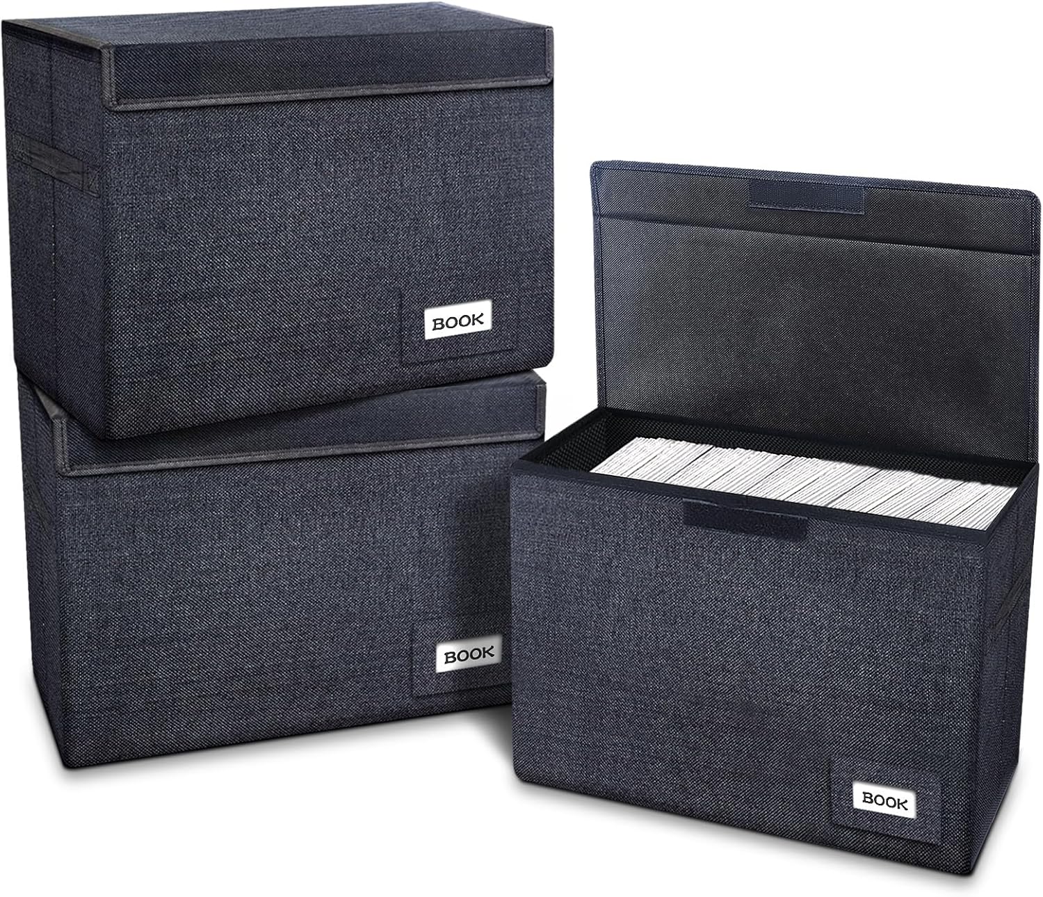 Leffis 3 Pack Comic Book Storage Boxes for Organized Collections