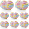 Chunky Yarn for Hand Knitting 8-Pack - Super Bulky Fluffy Chenille