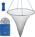 Foldable 32in Bridge and Pier Fishing Net - Lightweight Drop Net