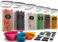Cereal Container Set, Airtight Food Storage Dispensers - Organized