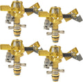 Hourleey 1/2 Inch Brass Impact Sprinkler - Heavy Duty Patio Irrigation