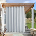 Outdoor Curtains for Patio Waterproof Grommet Top & Bottom - Windproof