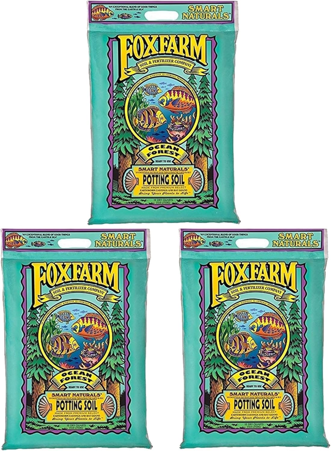 FoxFarm Ocean Forest Potting Soil for Thriving Container Plants