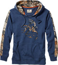 Legendary Whitetails Mens Camo Hoodie Midweight V-Neck Pullover