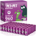 Pet N Pet Lavender Scented Dog Poop Bags - 960 Count Rolls