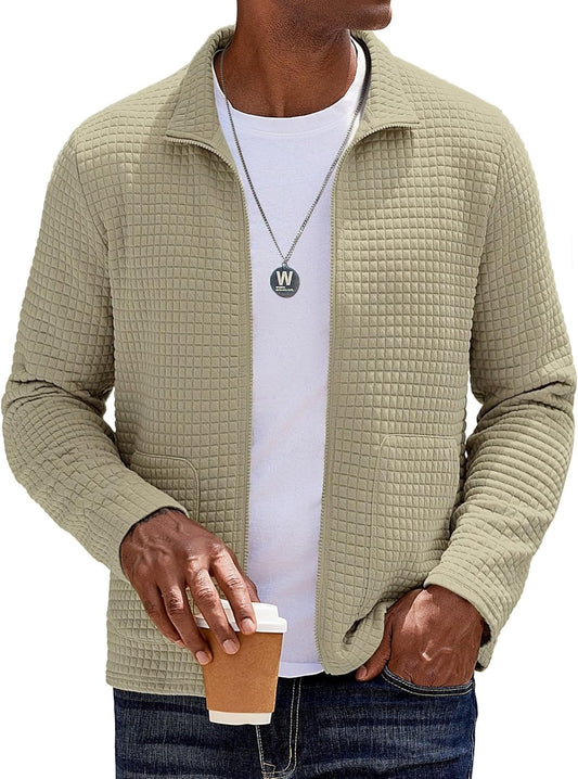 COOFANDY Men's Lightweight Varsity Jacket for Casual Style