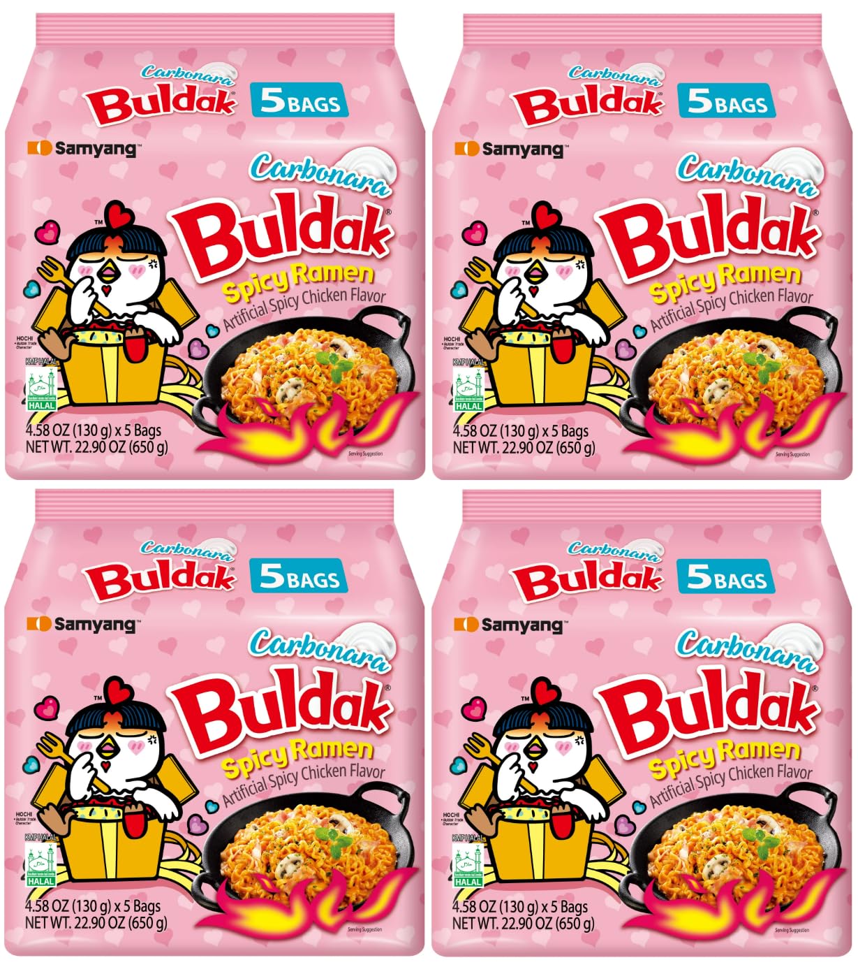 Samyang Buldak Hot Spicy Chicken Ramen Noodle Carbonara Flavor
