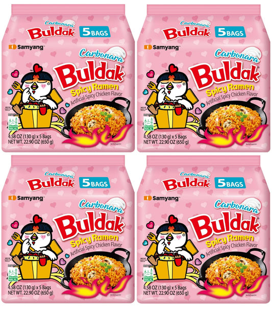 Samyang Buldak Hot Spicy Chicken Ramen Noodle Carbonara Flavor
