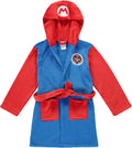 Super Mario Kids Hooded Robe - Super Soft Plush Bathrobe for Boys