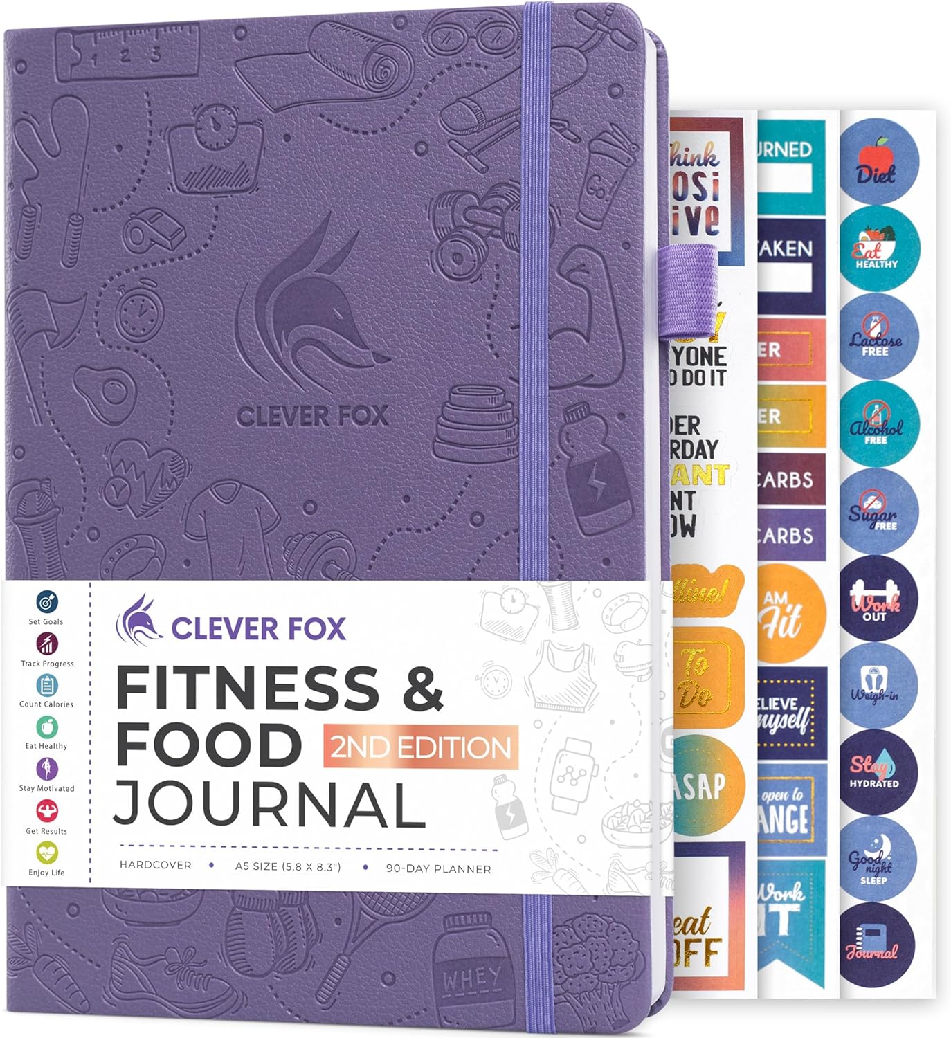 Clever Fox Fitness & Food Journal - Track Your Progress!