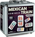 Mexican Train Dominoes Set with Numbers - Double 18 Complete Set