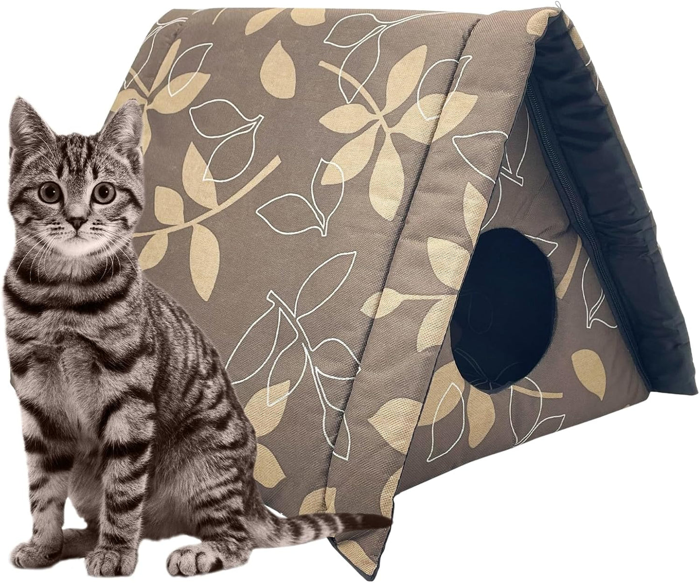 Fhiny Foldable Waterproof Cat Shelter - Winter Warmth