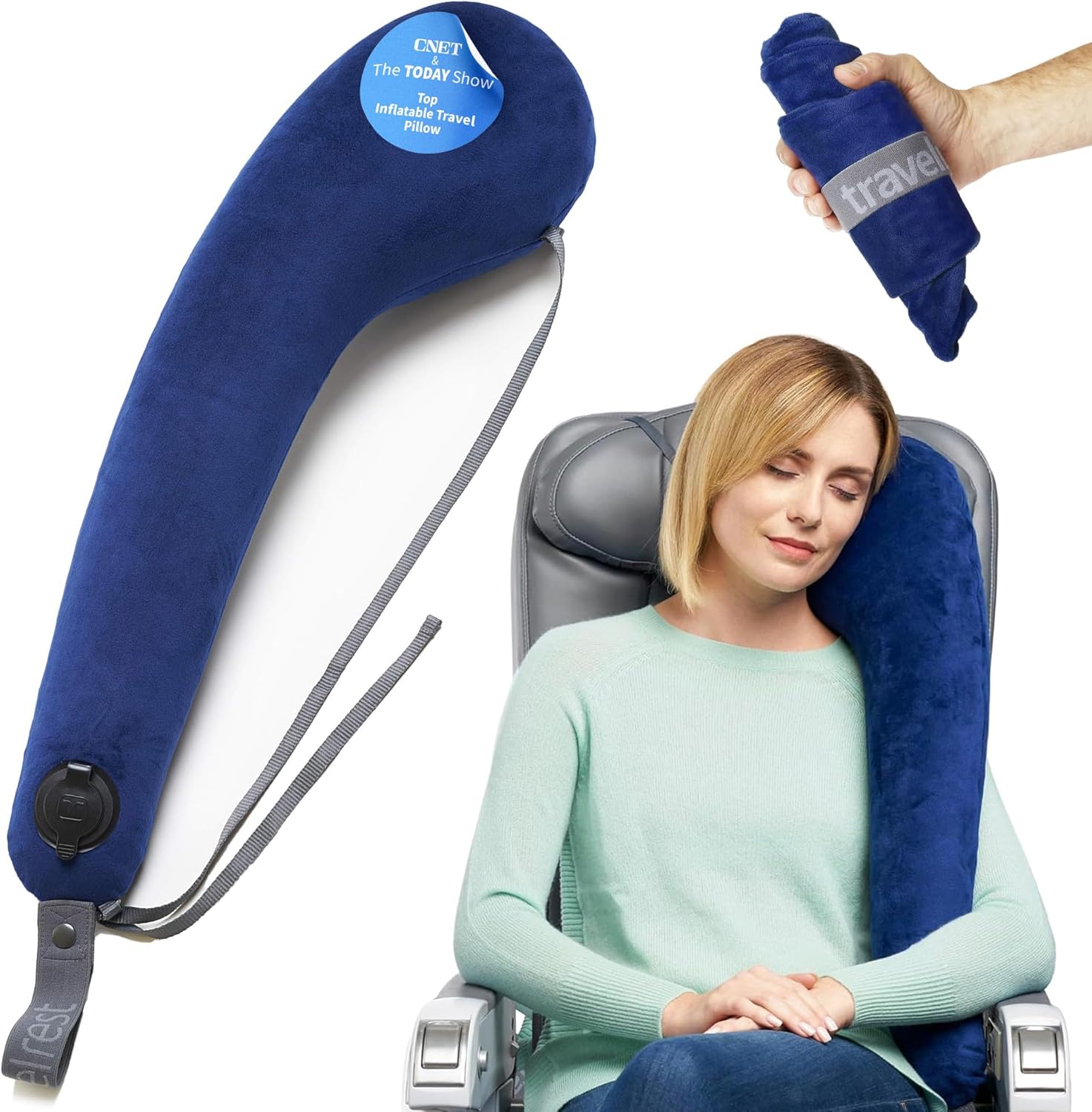 Travelrest All-in-One Neck & Body Pillow for Ultimate Comfort